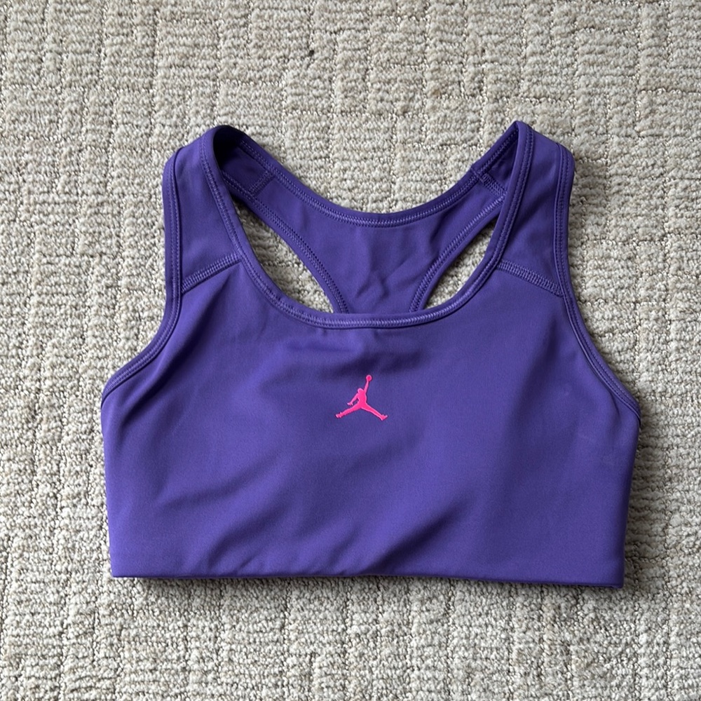 Jordan brand purple sports bra